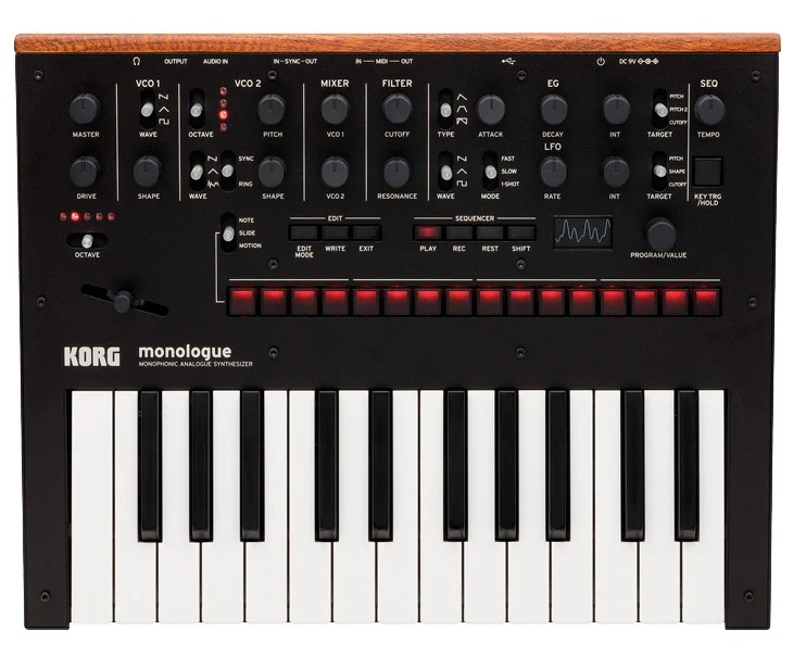 KORG MONOLOGUE BK SINTETIZADOR ANALOGICO