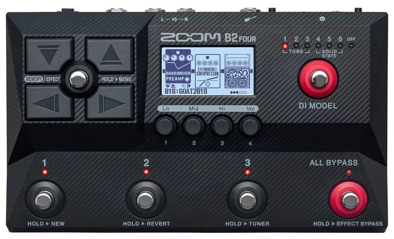 ZOOM B2 FOUR PEDALERA MULTIEFECTOS PARA BAJO