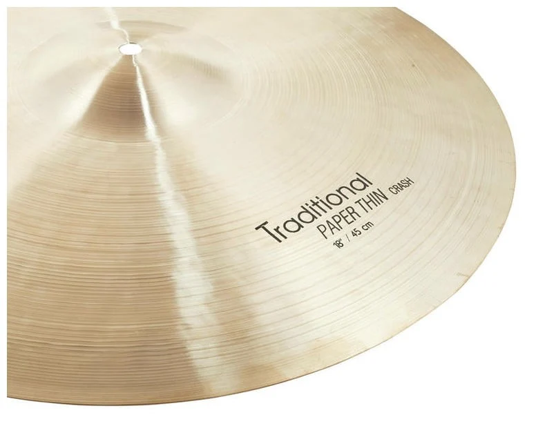 ISTANBUL AGOP TRADITIONAL PAPER THIN CRASH 18 PLATO BATERIA