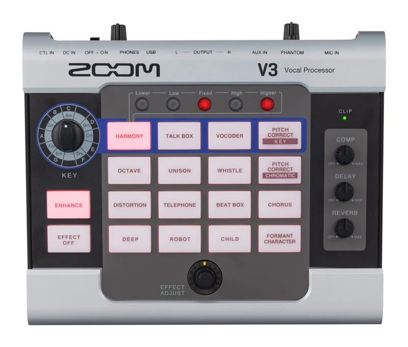 ZOOM V3 PEDAL MULTIEFECTOS PARA VOZ