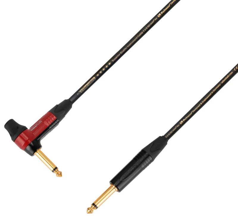 ADAM HALL K5IPR0900 TIMBRE CABLE INSTRUMENTO NEUTRIK 6.3 MM JACK A JACK ACODADO 9 METROS