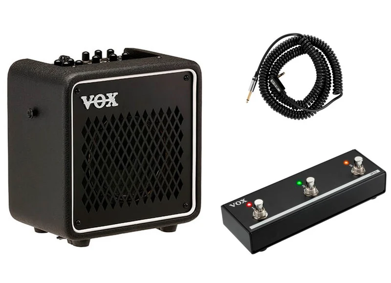 VOX MINI GO 10 SET AMPLIFICADOR GUITARRA ELECTRICA CON PEDAL Y CABLE