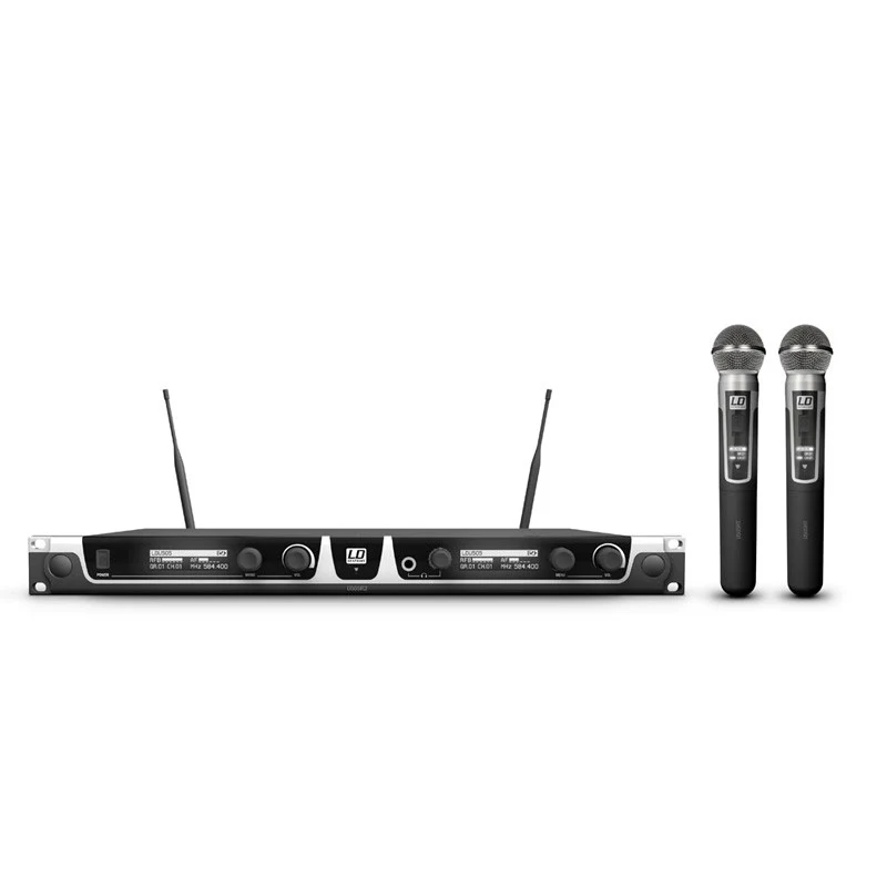 LD SYSTEMS U505 HHD2 SISTEMA INALAMBRICO 2 MICROFONOS DE MANO DINAMICOS