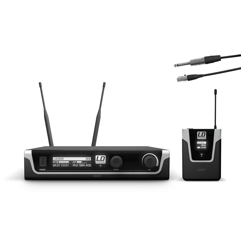 LD SYSTEMS U505 BPG SISTEMA INALAMBRICO INSTRUMENTO CON PETACA Y CABLE