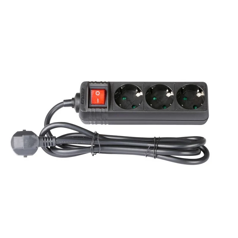 ADAM HALL 8747S3 BASE DE ENCHUFES DE 3 TOMAS CON INTERRUPTOR