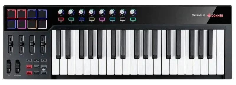 DONNER D37 TECLADO CONTROLADOR MIDI USB 37 TECLAS