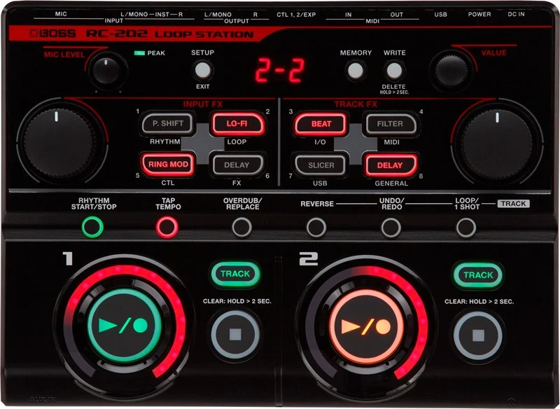 BOSS RC-202 LOOPSTATION PEDALERA LOOPER