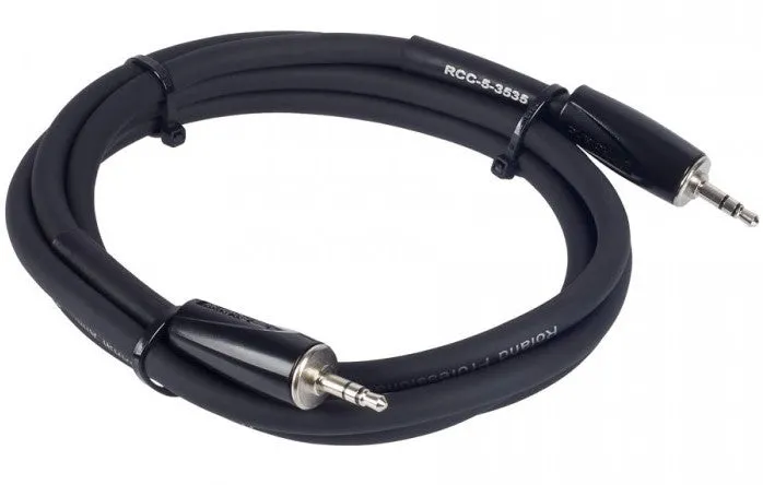 ROLAND RCC-5-3535 CABLE BALANCEADO BLACK SERIES MINIJACK ESTEREO MINIJACK ESTEREO 1.5 METROS