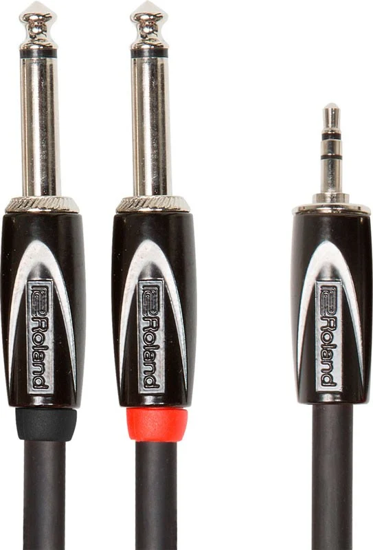 ROLAND RCC-10-3528 V2 CABLE Y BLACK SERIES 2XJACK 1XMINIJACK 3 METROS