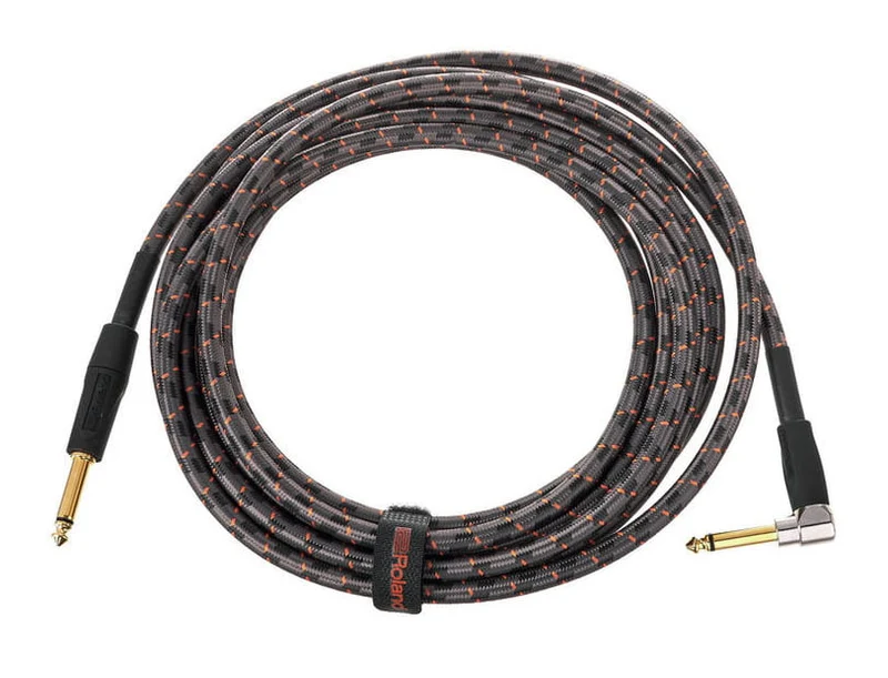 ROLAND RIC-G15A CABLE INSTRUMENTO GOLD SERIES JACK ANGULADO JACK RECTO 4.5 METROS