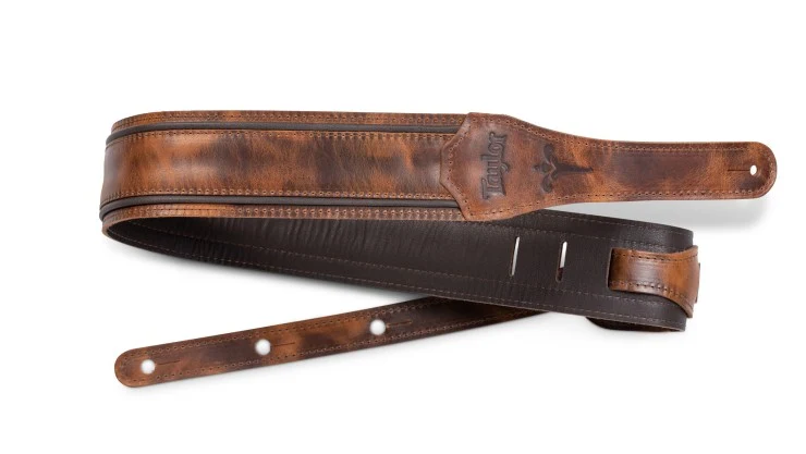 TAYLOR 4125-25 FOUNTAIN STRAP CORREA GUITARRA CUERO WEATHERED BROWN