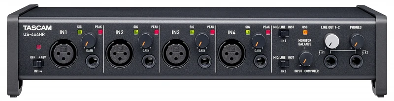 TASCAM US-4x4HR INTERFAZ DE AUDIO USB
