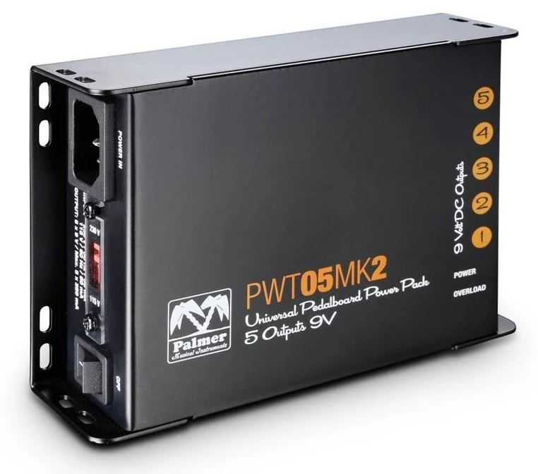 PALMER PWT05MKII FUENTE DE ALIMENTACION UNIVERSAL DE 9V PARA PEDALERAS 5 SALIDAS
