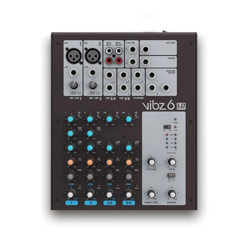 LD SYSTEMS VIBZ 6 MESA DE MEZCLAS DE 6 CANALES