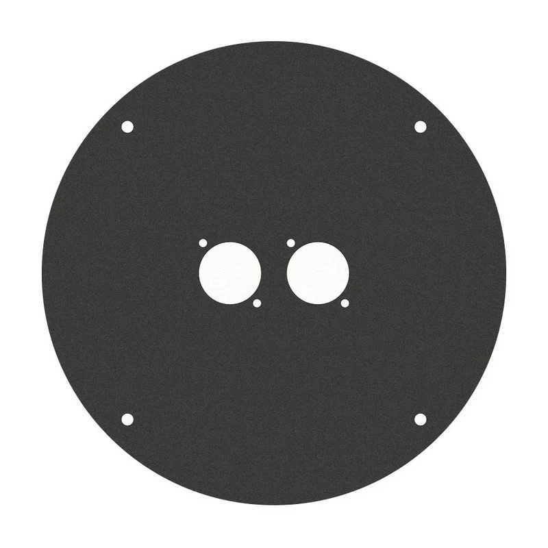 ADAM HALL 70225D2 PLACA FRONTAL PARA ENROLLADOR 70225 CON 2 ORIFICIOS TIPO D