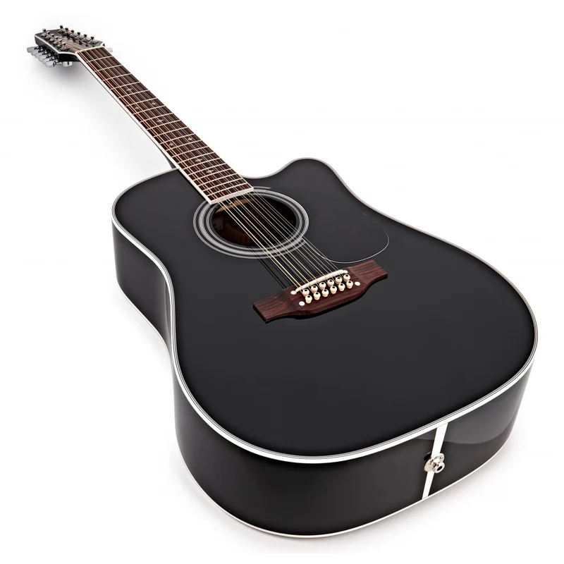 TAKAMINE EF381SC GUITARRA ELECTROACUSTICA DREADNOUGHT 12 CUERDAS NEGRA