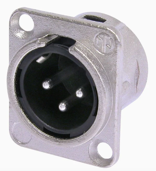 NEUTRIK NC3 MDL 1 CONECTOR XLR MACHO CHASIS