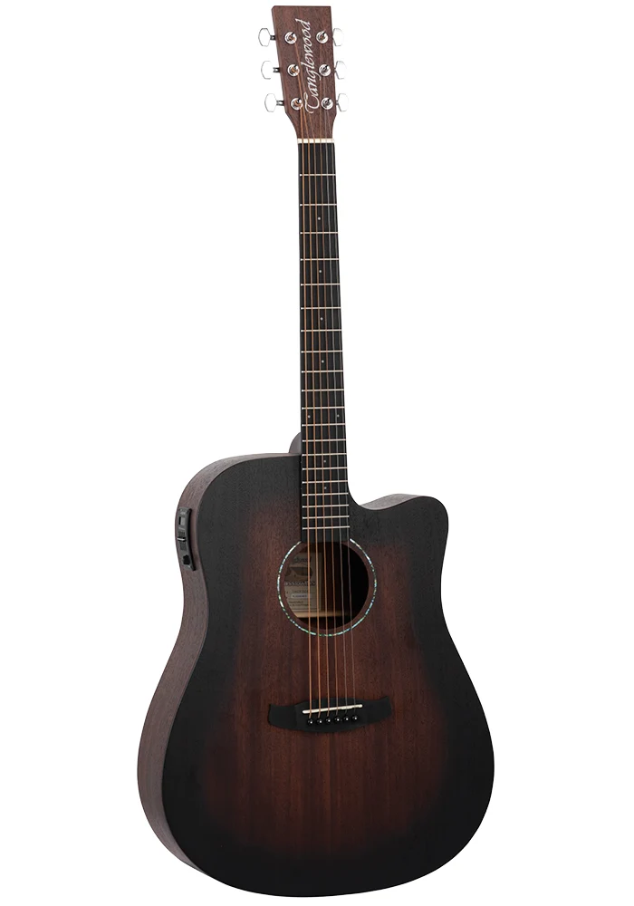 TANGLEWOOD TWCRDCE CROSSROADS GUITARRA ELECTROACUSTICA DREADNOUGHT WHISKEY BARREL BURST SATIN