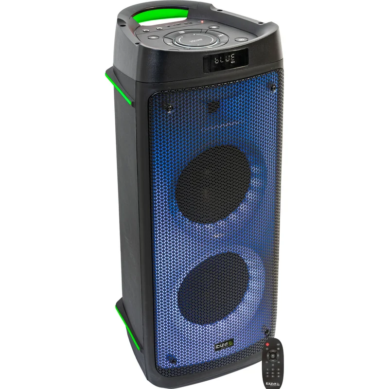 IBIZA SOUND PHANTOM ALTAVOZ ACTIVO 2X6.5 CON DOBLE EFECTO LED.