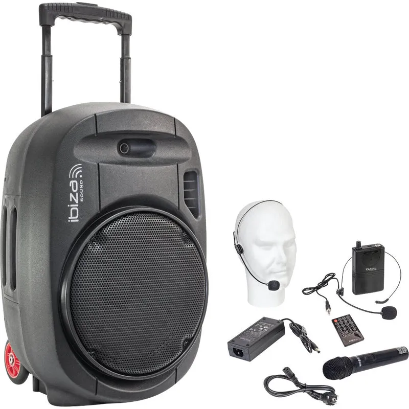 IBIZA SOUND PORT 12 UHF MKII SISTEMA DE SONIDO PORTATIL 1X12