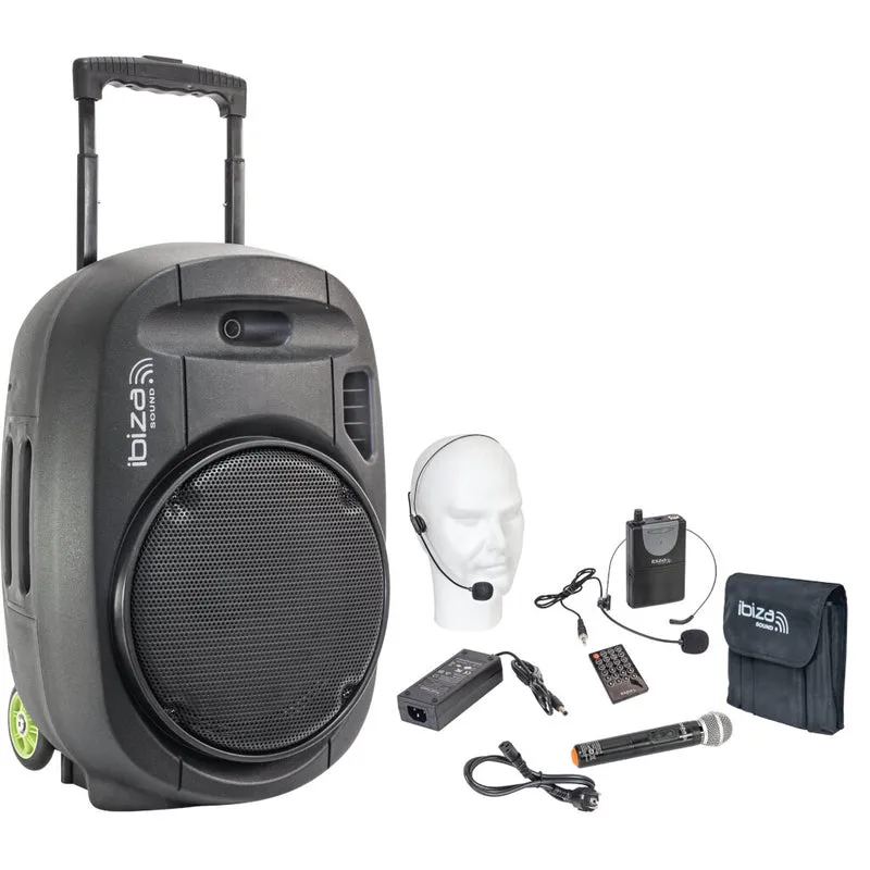 IBIZA SOUND PORT 12 VHF MKII SISTEMA DE SONIDO PORTATIL 1X12