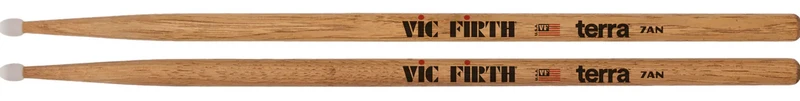 VIC FIRTH 7ATN AMERICAN CLASSIC TERRA BAQUETAS BATERIA PUNTA DE NYLON
