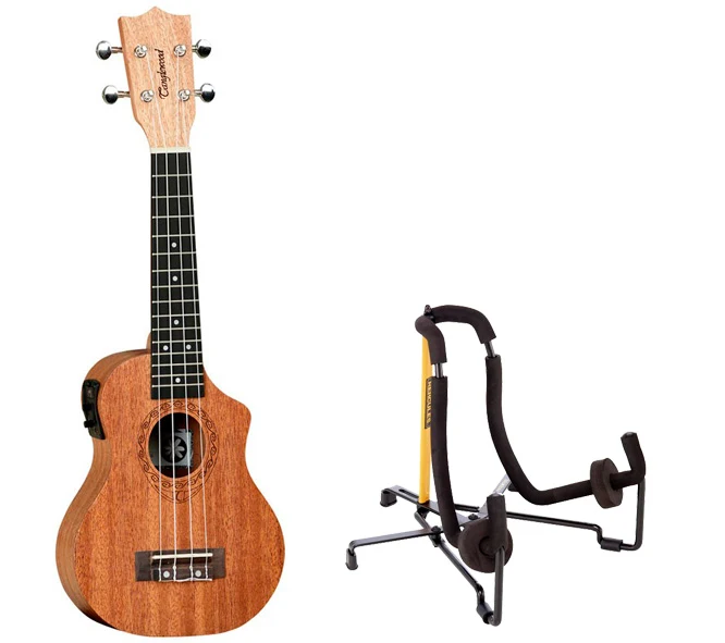 TANGLEWOOD -PACK- TWT1CE TIARE UKELELE ELECTRIFICADO SOPRANO CON SOPORTE HERCULES