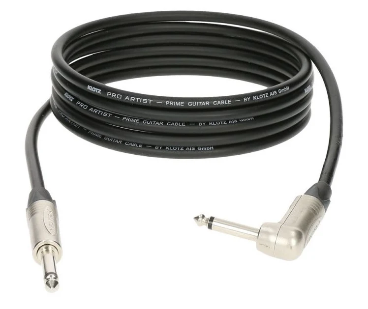 KLOTZ PRON045PR PRIME PRO ARTIST CABLE INSTRUMENTO JACK ACODADO 4.5 METROS
