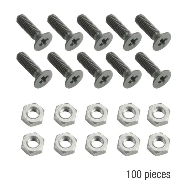 ADAM HALL 5420BLKM100AH BOLSA DE 100 TORNILLO ESTRELLA M3X10 NEGROS