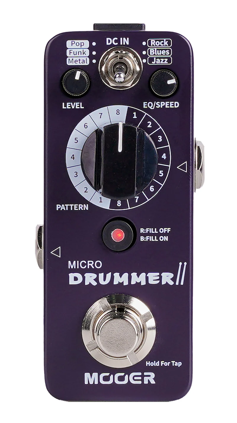 MOOER MICRO DRUMMER II PEDAL RITMOS