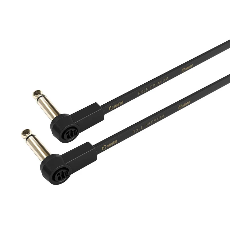 ADAM HALL K4IRR0060FLM CABLE CON CONECTORES ANGULADOS DORADOS JACK JACK 60CM