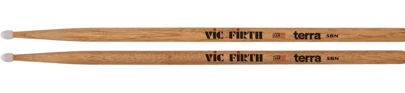 VIC FIRTH 5BTN AMERICAN CLASSIC TERRA BAQUETAS BATERIA PUNTA DE NYLON