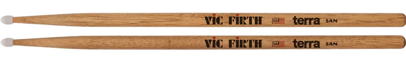 VIC FIRTH 5ATN AMERICAN CLASSIC TERRA BAQUETAS BATERIA PUNTA NYLON