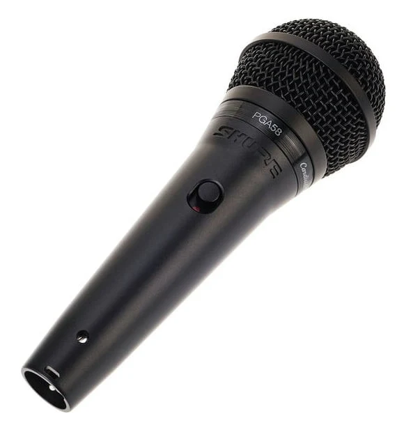SHURE PGA58-XLR-E MICROFONO VOCAL DINAMICO