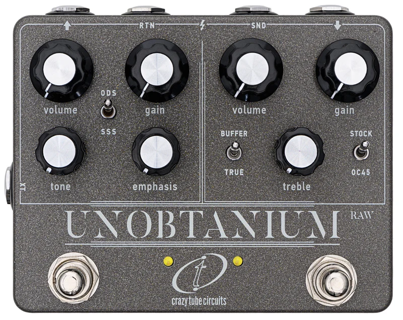 CRAZY TUBE CIRCUITS UNOBTANIUM RAW PEDAL OVERDRIVE