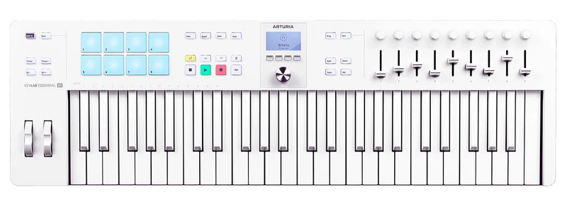 ARTURIA KEYLAB 61 ESSENTIAL MK3 AW TECLADO CONTROLADOR 61 TECLAS ALPINE WHITE