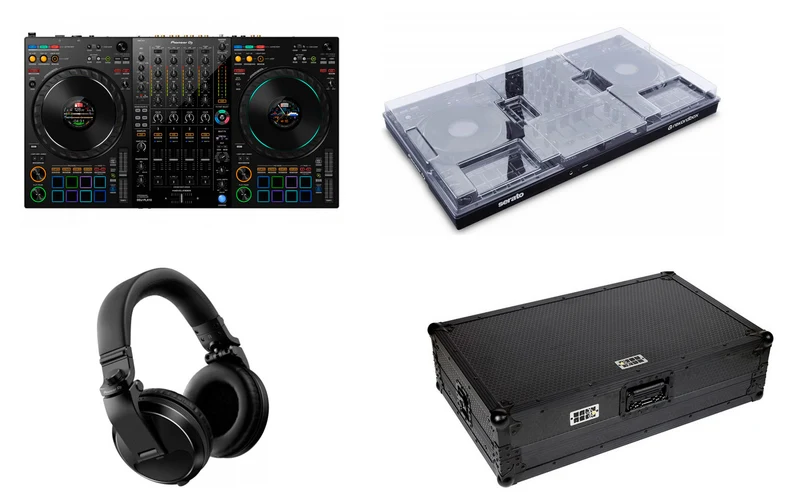PIONEER DJ -PACK- DDJFLX10 CONTROLADOR + TAPA + MALETA Y AURICULARES