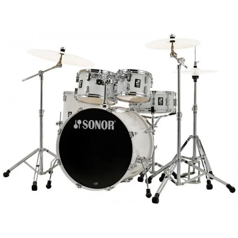 SONOR AQ1 STAGE SET PW BATERIA ACUSTICA CON HERRAJES PIANO WHITE