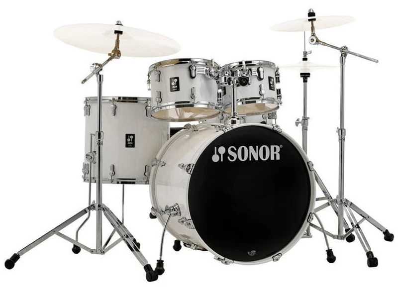 SONOR AQ1 STUDIO SET PW BATERIA ACUSTICA CON HERRAJES PIANO WHITE