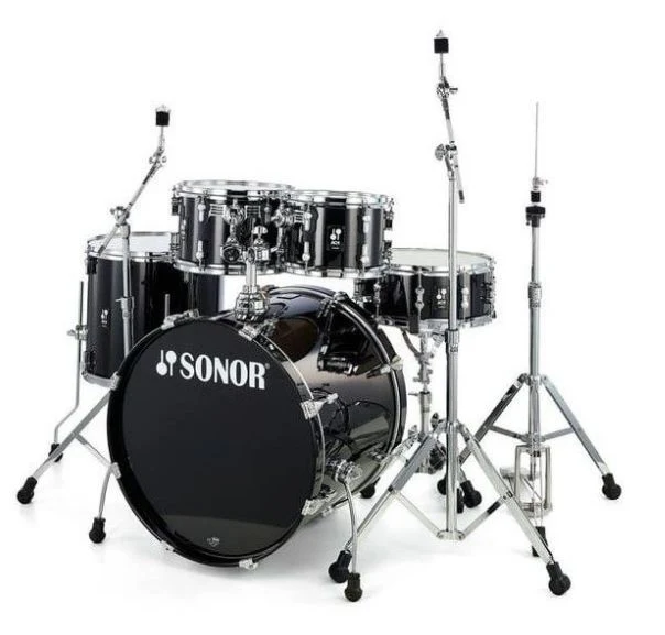 SONOR AQ1 STUDIO SET PB BATERIA ACUSTICA CON HERRAJES PIANO BLACK