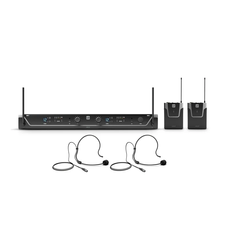 LD SYSTEMS U305 BPH2 DUAL SISTEMA INALAMBRICO DOS MICROFONOS DIADEMA