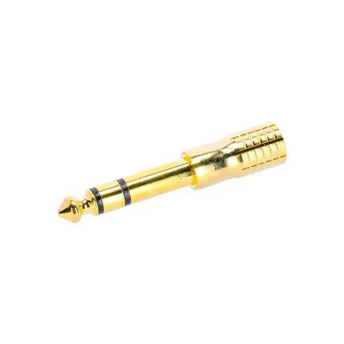 ADAM HALL K4AMF3JM3GOLD ADAPTADOR MINIJACK HEMBRA ESTEREO A JACK MACHO ESTEREO CONECTOR DORADO