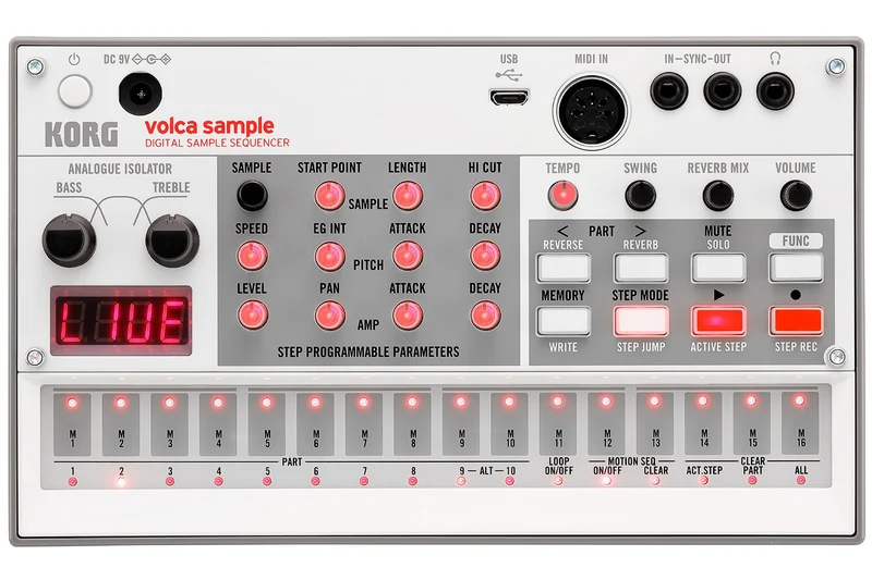 KORG VOLCA SAMPLE NUEVA GENERACION SAMPLER SECUENCIADOR DIGITAL