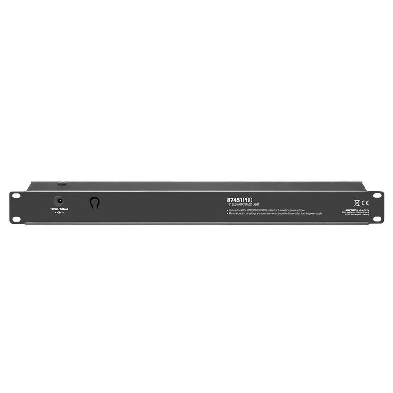 ADAM HALL 87451 PRO LAMPARA PARA RACK 19 1U BLANCO
