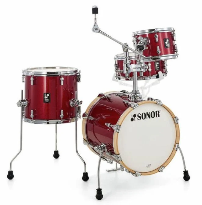 SONOR AQX JUNGLE SET RMS BATERIA ACUSTICA RED MOON SPARKLE