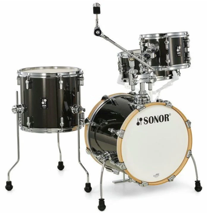 SONOR AQX JUNGLE SET BMS BATERIA ACUSTICA BLACK MIDNIGHT SPARKLE