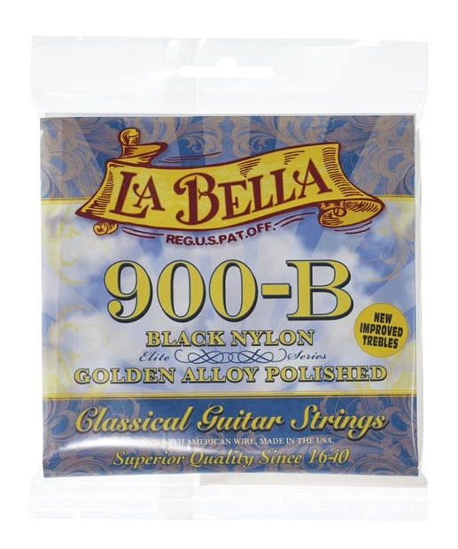 LA BELLA 900B NEGRA JUEGO CUERDAS GUITARRA ESPAÑOLA