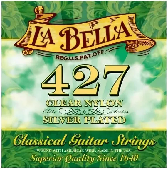 LA BELLA 427 JUEGO CUERDAS GUITARRA ESPAÑOLA NYLON BLANCO