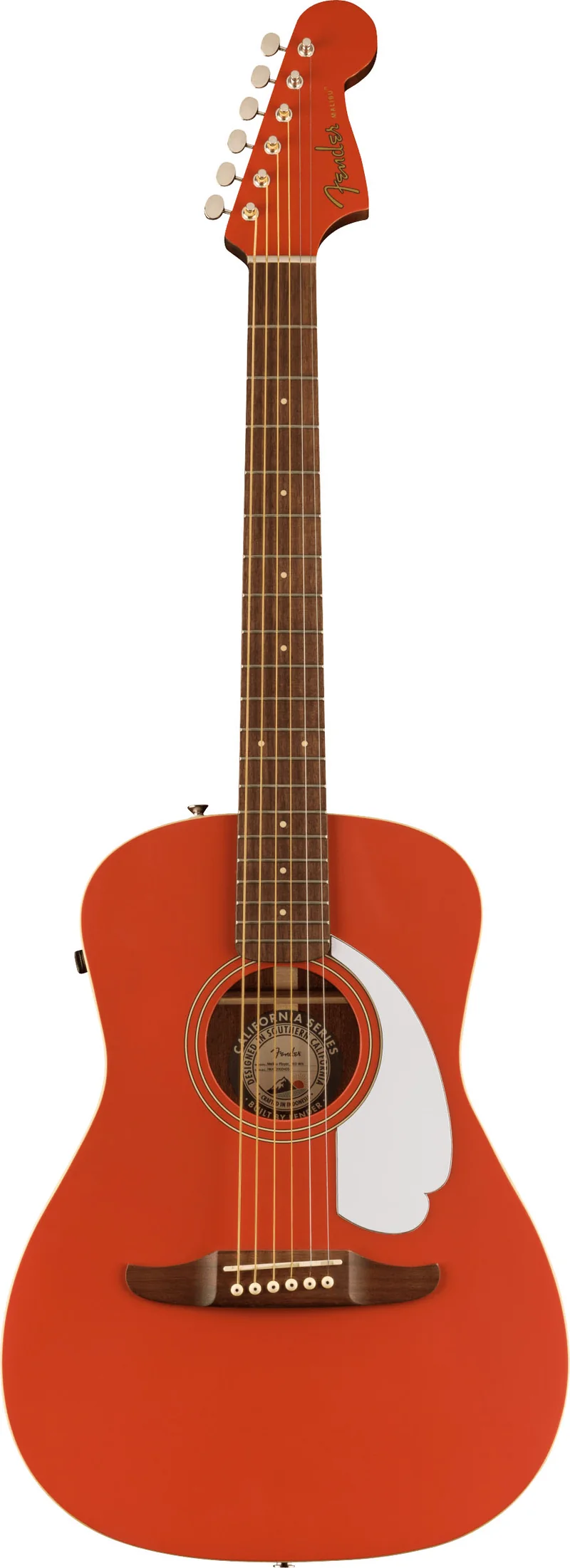 FENDER MALIBU PLAYER WN GUITARRA ELECTROACUSTICA FIESTA RED