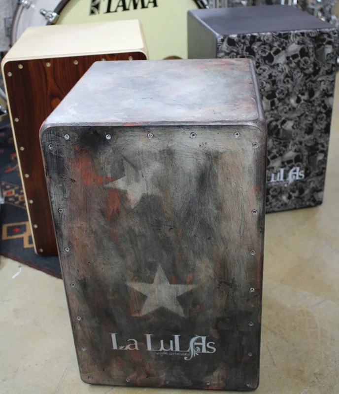LA LULAS VINTAGE CAJON FLAMENCO CON FUNDA